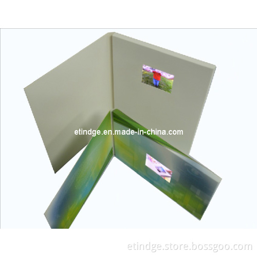 2.4" Different Style, A5 Size, Name Card Size, Have USB Port Cover LCD Greeting Card